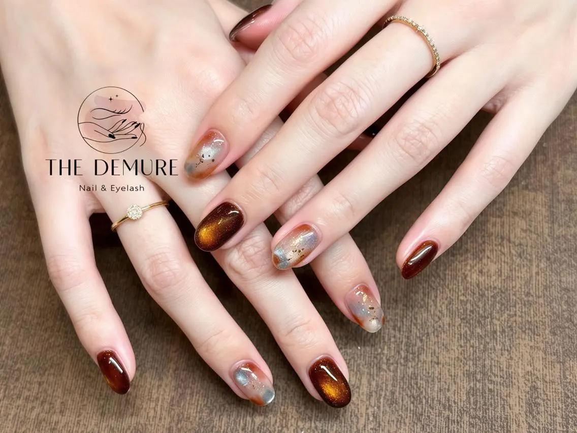 ネイル アートネイル 韓国ネイル マグネットネイル オフィスネイル スカルプネイル ハンドネイル ハンドケア NailDemure 【銀座店】のネイルデザイン