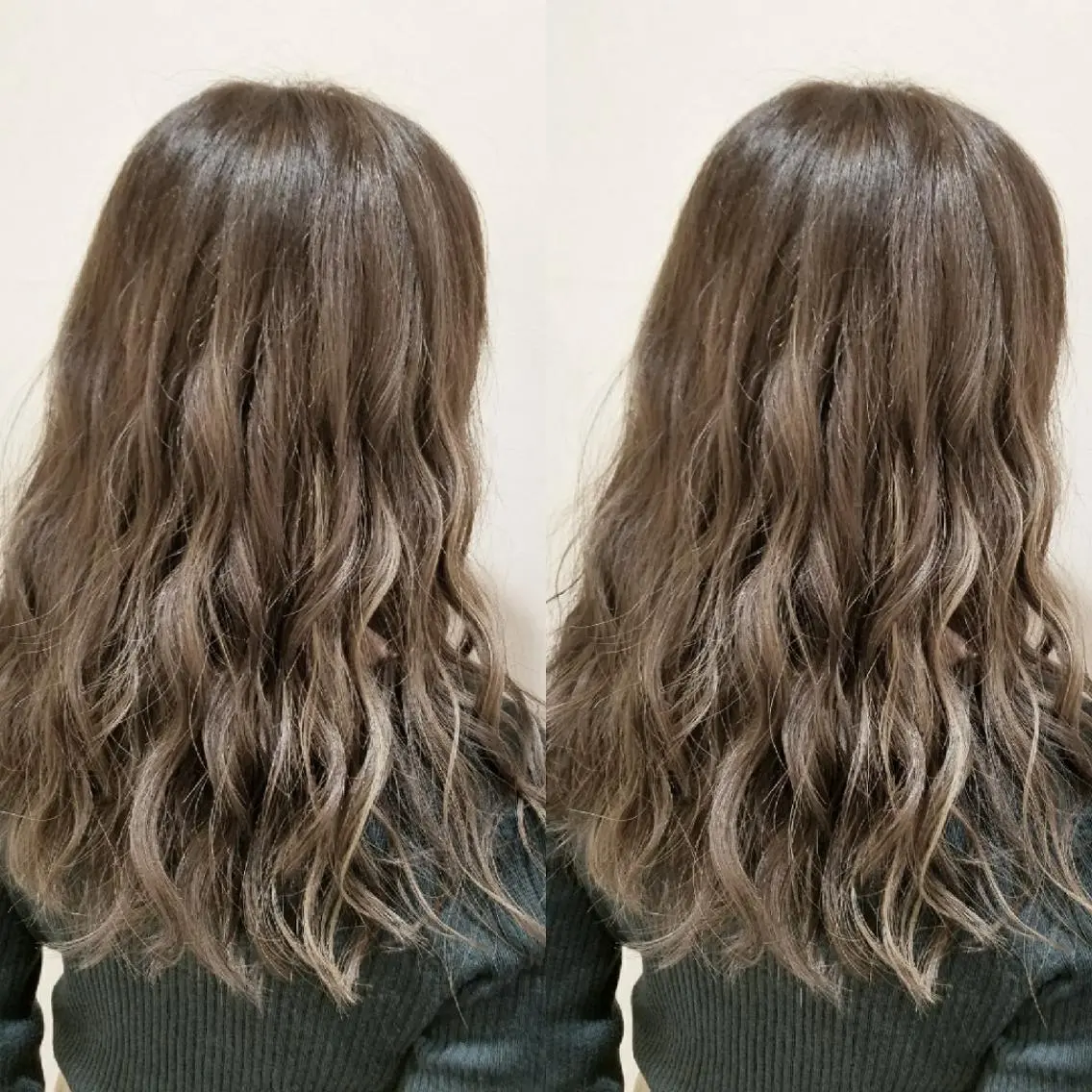 ロング カラー ベージュカラー ハイライトカラー オリーブベージュ 3Dハイライト ハイライト ブリーチ・ハイトーン 特化🎉内山のヘアスタイル
