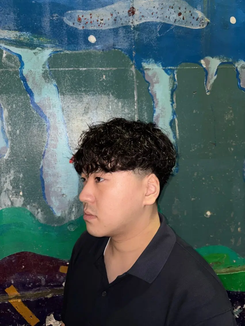 ミディアム 滝本 承太朗のヘアスタイル