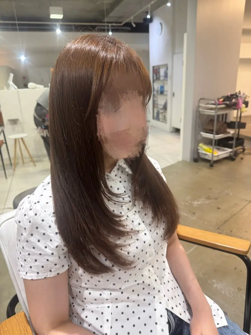 セミロング カラー ベージュカラー オリーブベージュ レイヤーカット カナ-YUCCA- モデル様募集中のヘアスタイル