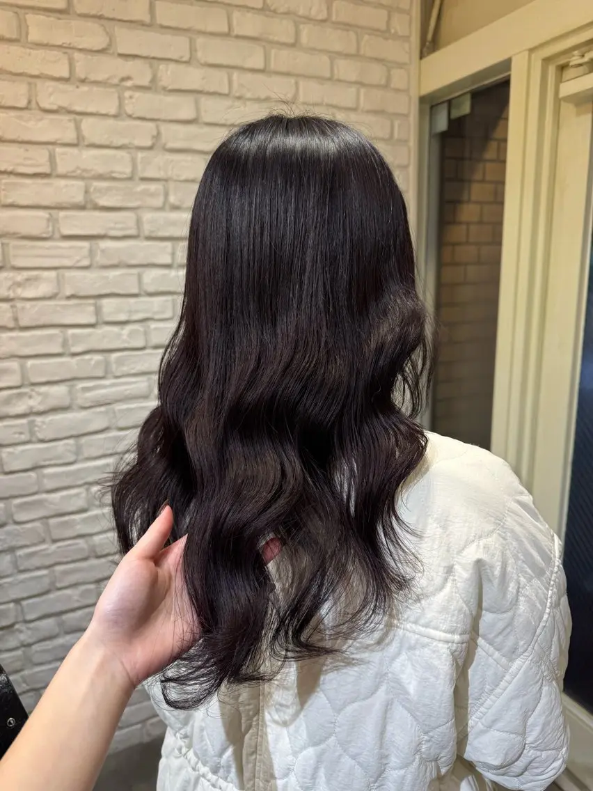 セミロング カラー カット ヘアカラー 阿部  ことみ /ヘアアレンジのヘアスタイル