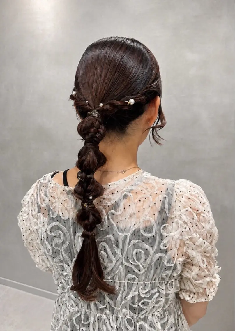 ヘアアレンジ ヘアセット 透明感カラー💎 アレンジ🩰Rimiのヘアスタイル