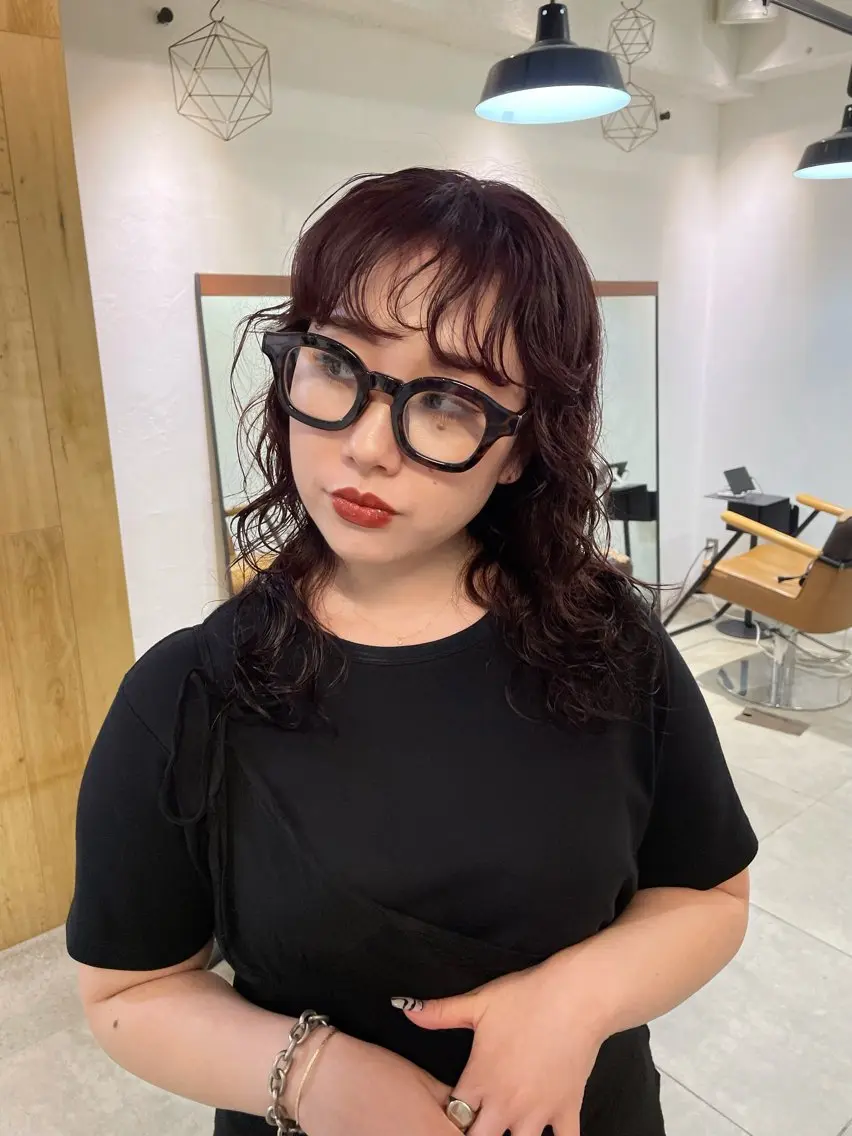 ミディアム 盛れる透明感カラー・ momokaのヘアスタイル
