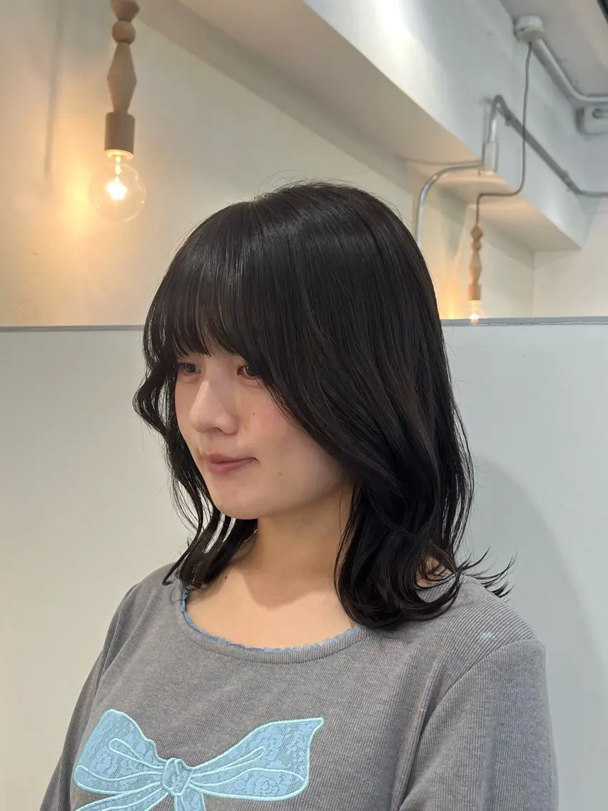 顔周りカット💇♀️の写真