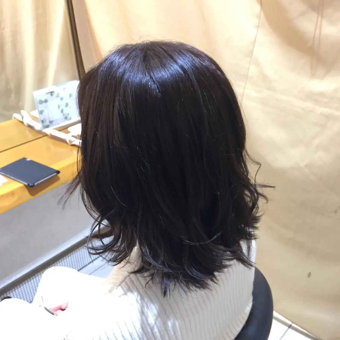 ミディアム カラー グレージュ シアーグレージュ 髪質改善/艶髪/大竹 穂香🦉のヘアスタイル