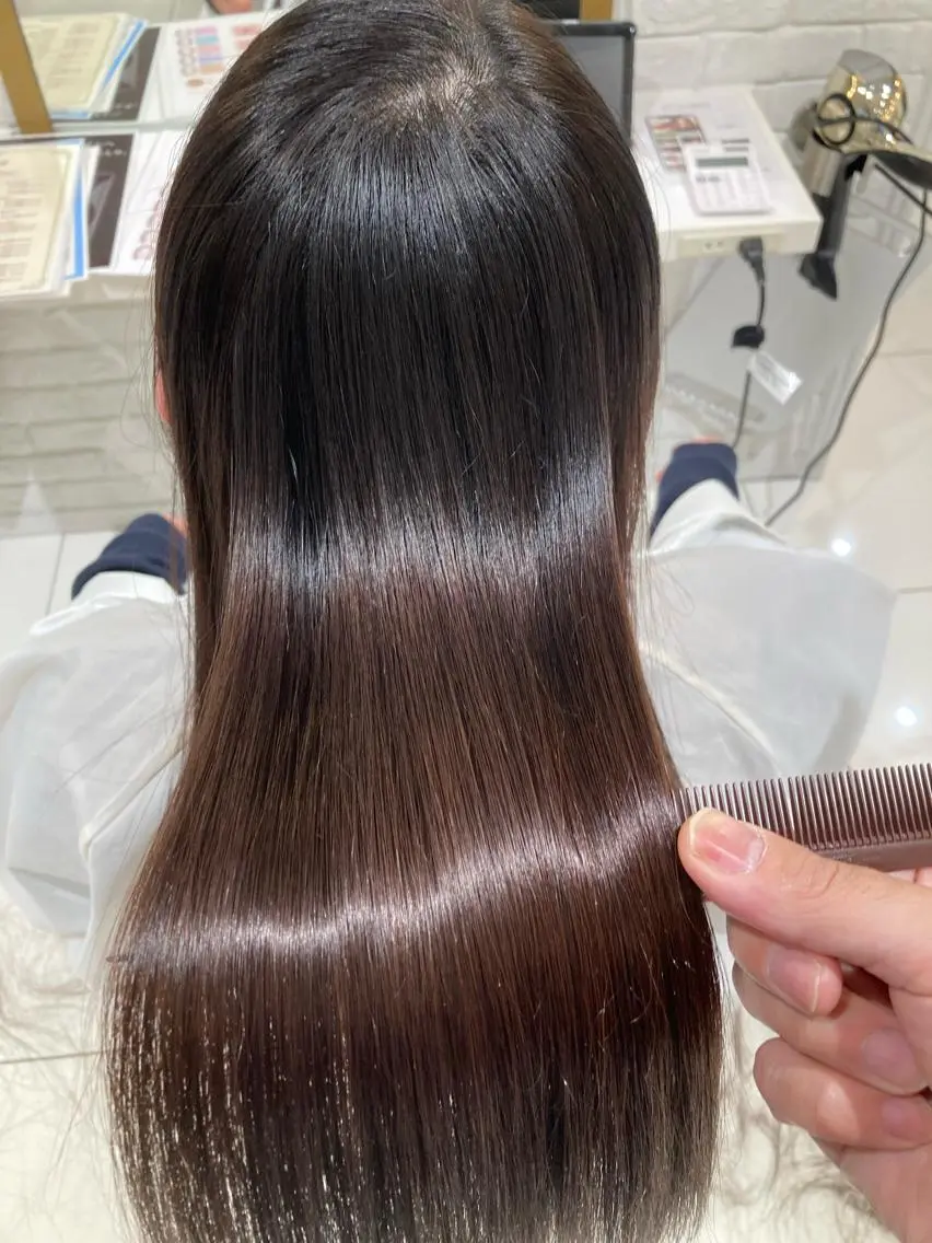 【人気NO.1🏆】カット+圧倒的艶髪✨美髪矯正の写真