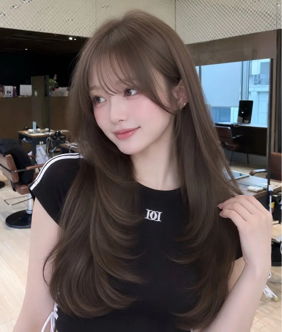 ロング カラー カット ヘアカラー トリートメント 🎀韓国ヘア🎀 高橋 凜羽のヘアスタイル