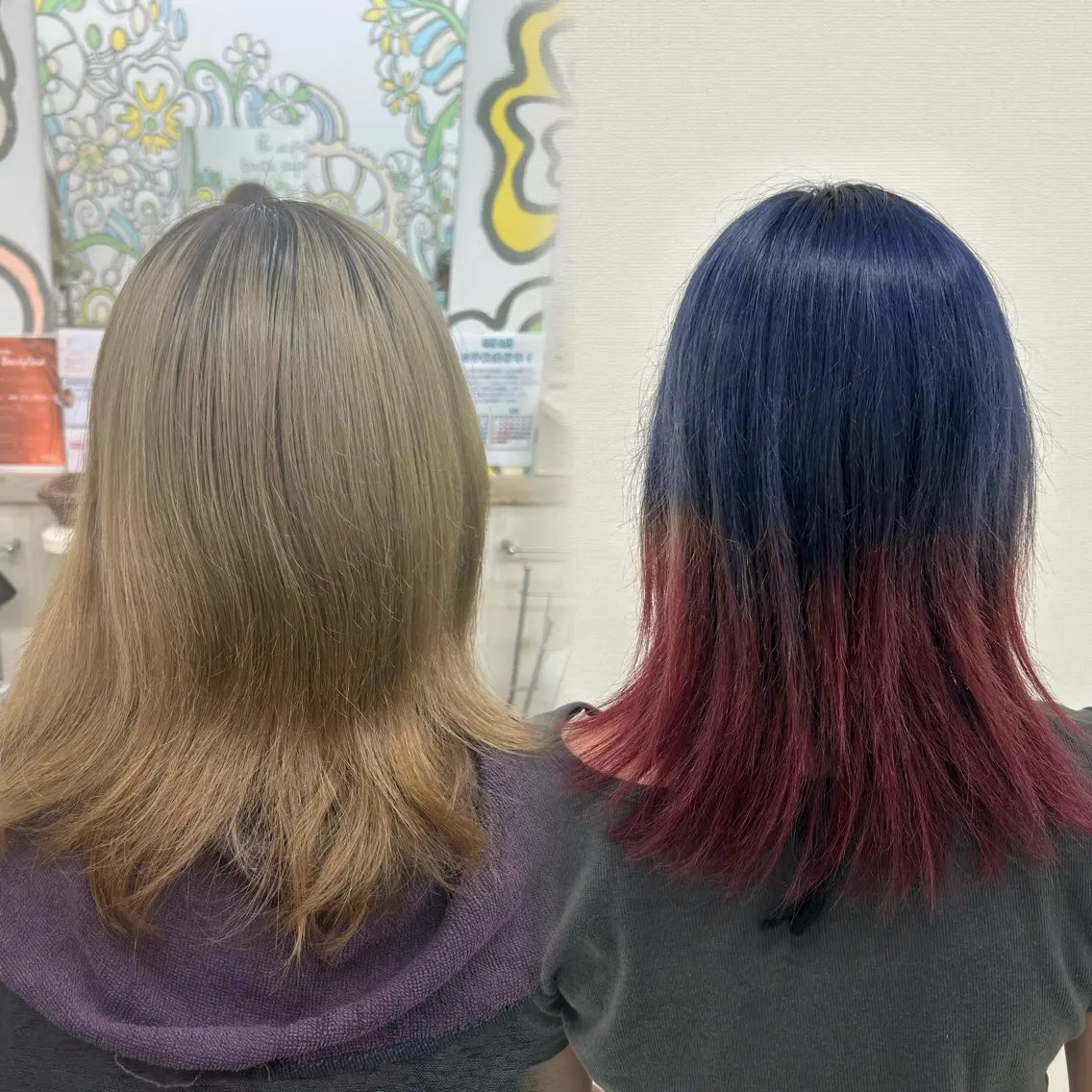 💙🩵ྀི【ミディアム限定】寒色ヘアカラー💎🦄の写真