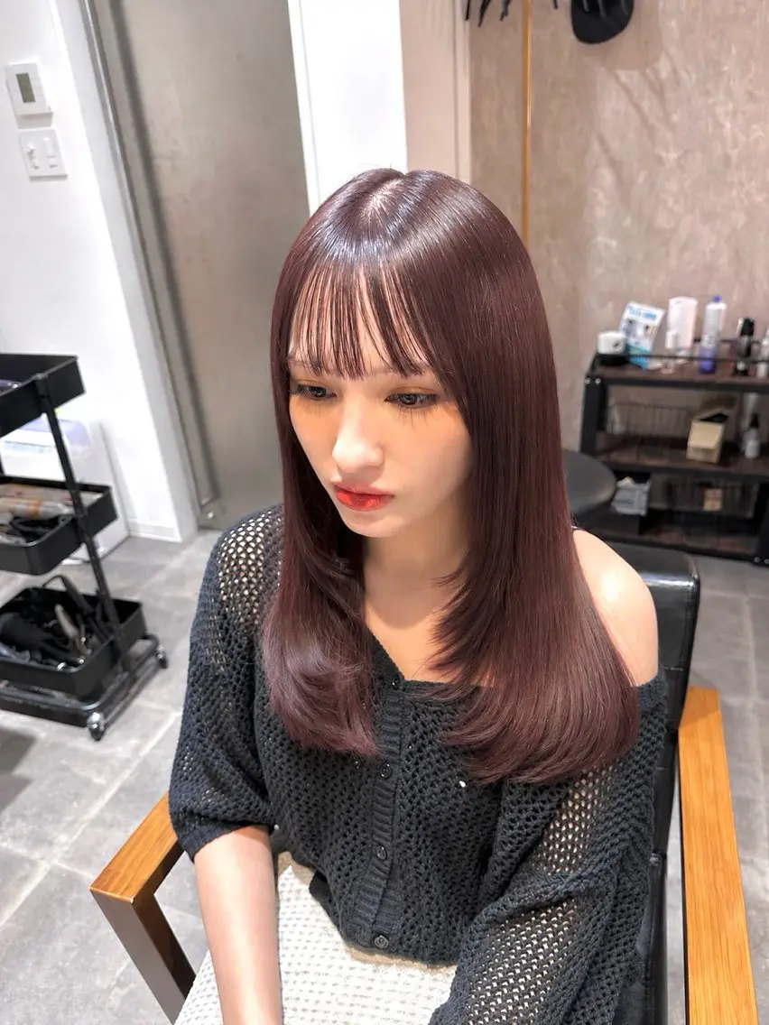 セミロング quill クイル　ツボイタクマのヘアスタイル