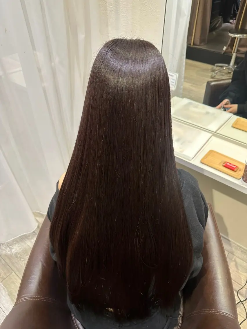 ロング カラー トリートメント 長井 陽菜のヘアスタイル