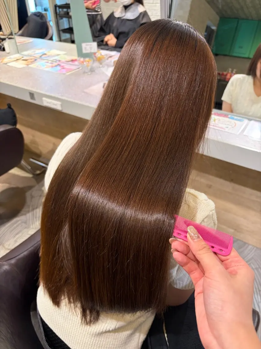 ロング トリートメント 彩菜/透明感艶カラー /赤み消しカラーのヘアスタイル