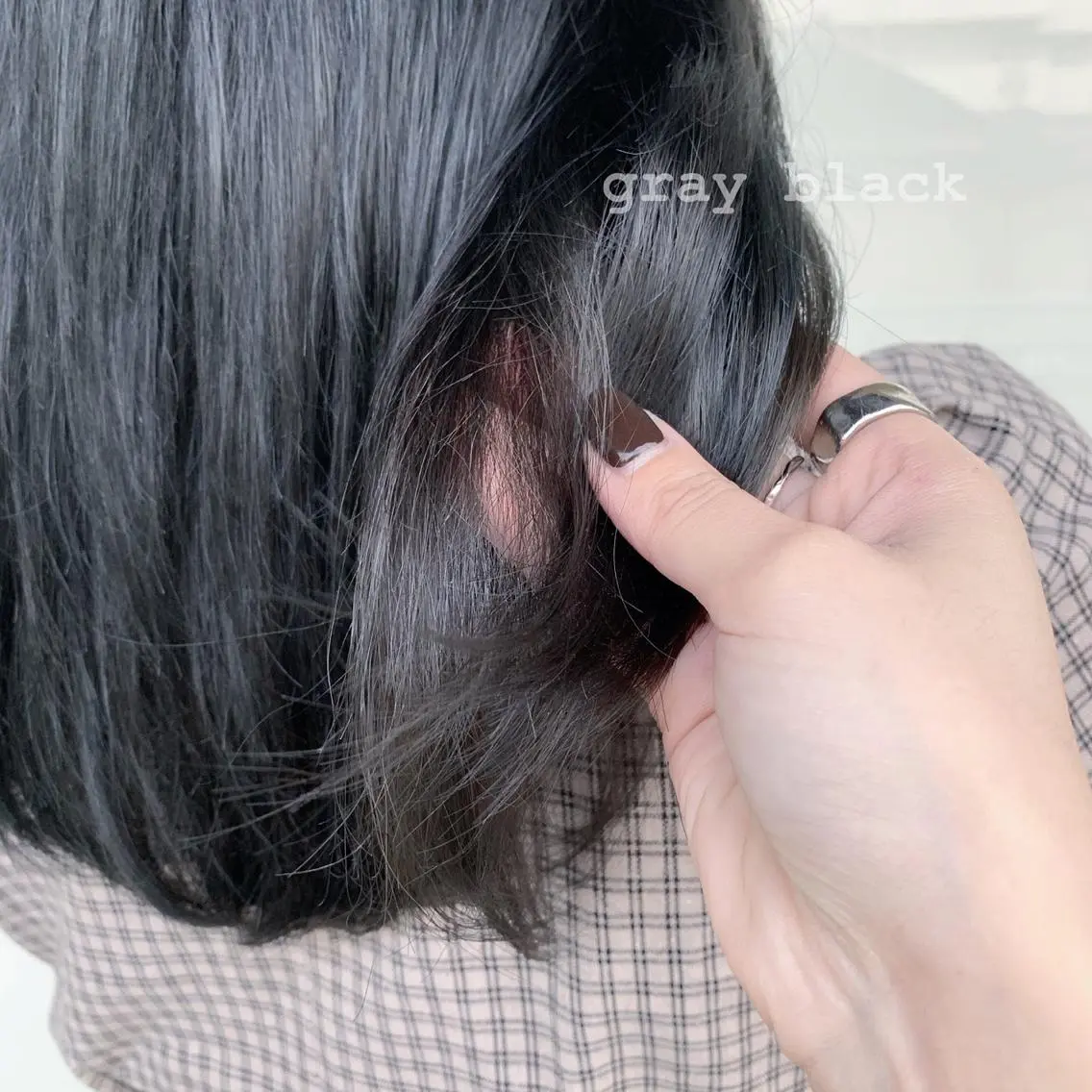 セミロング ヘアカラー レイヤー/艶髪カラー 森本くるみのヘアスタイル