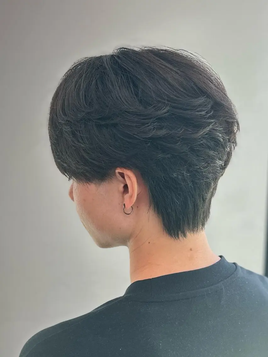ショート パーマ パーマ 博多メンズサロン 田中のヘアスタイル