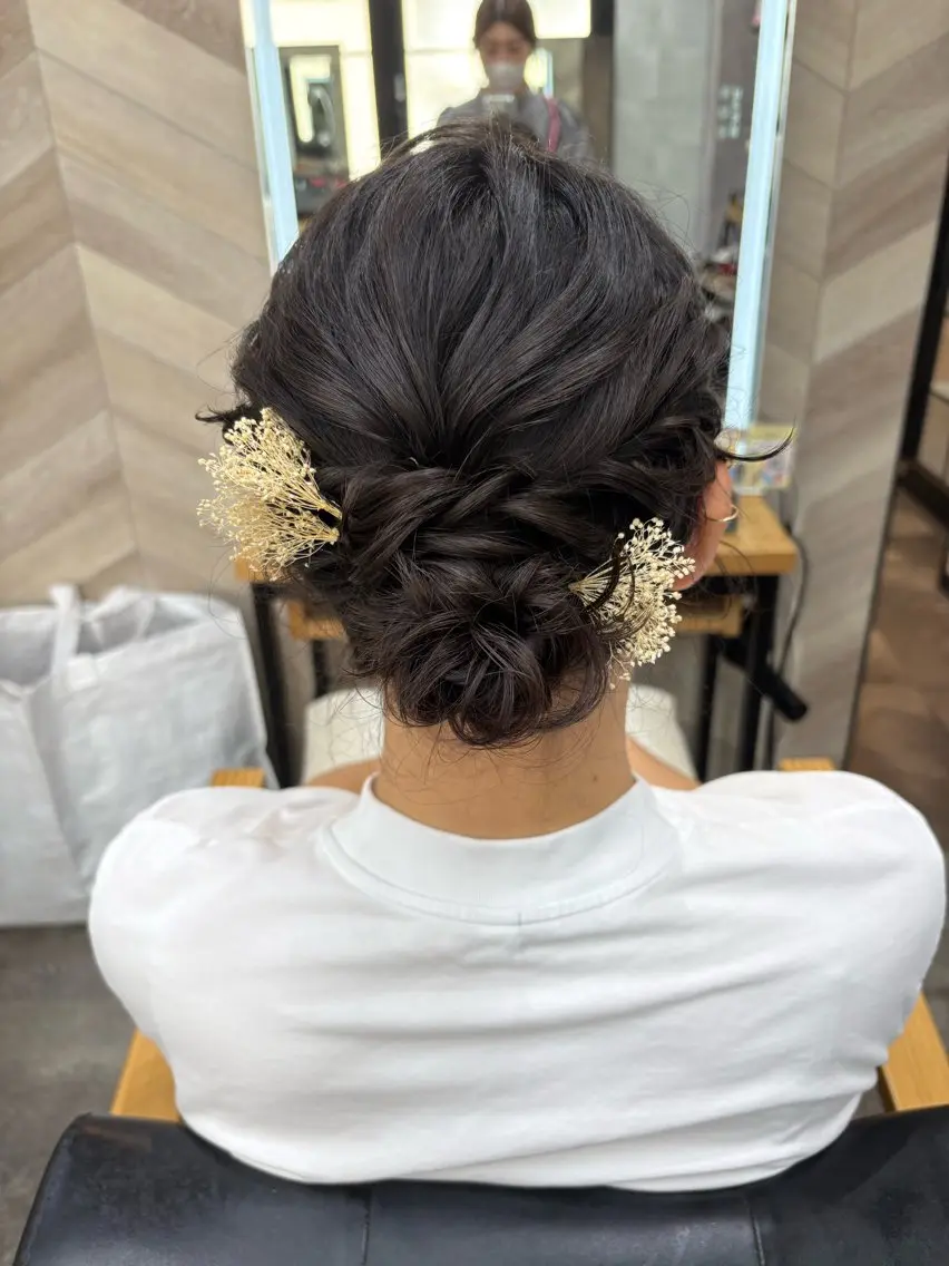 セミロング ヘアアレンジ ヘアセット SHANTi 飯塚 ヘアセット/髪質改善のヘアスタイル