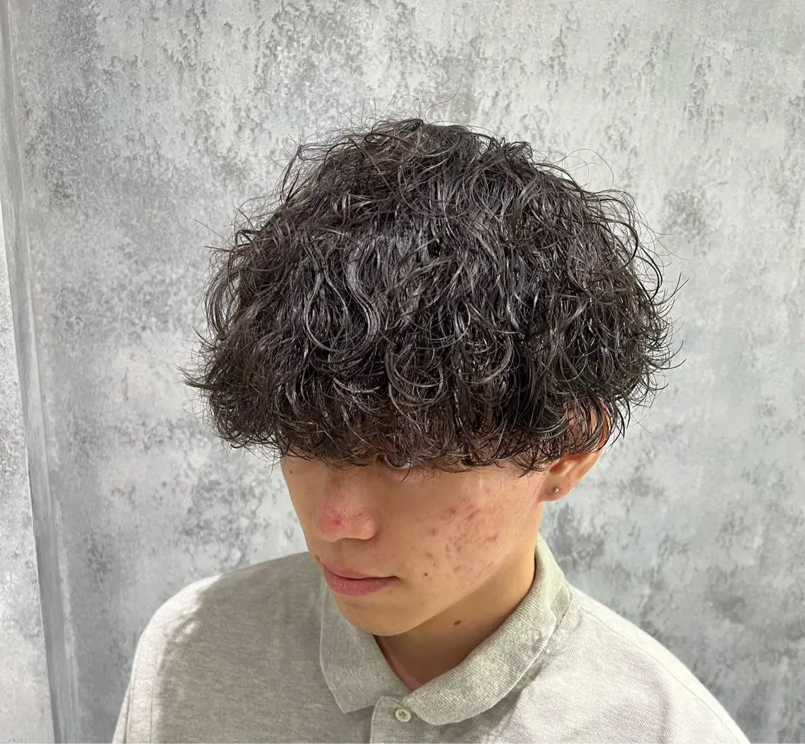 ショート パーマ スパイラルパーマ カット パーマ バレイヤージュ職人 🔥代表YU-SHIのヘアスタイル