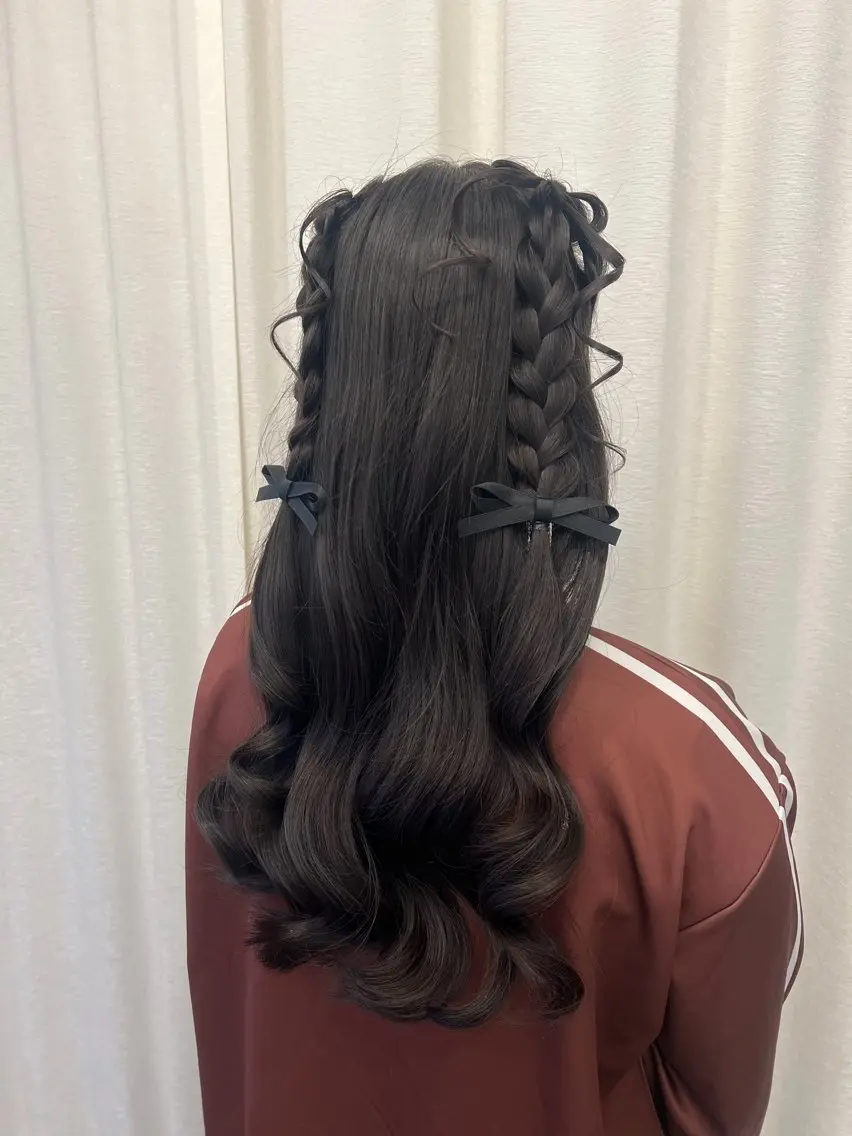 ヘアアレンジ ヘアセット さや🍀/透明感 カラー/ヘアセットのヘアスタイル