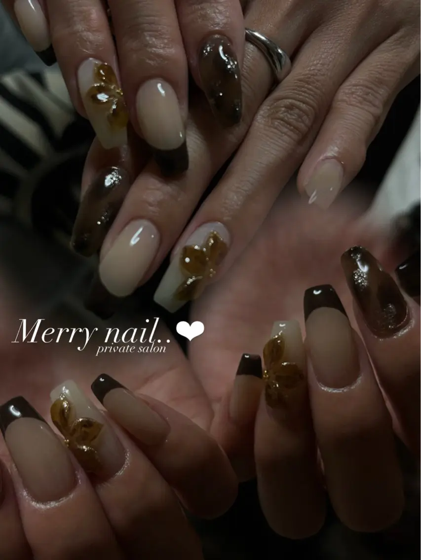ネイル アートネイル ハンドネイル Merry nail .. ❤︎ Maiのネイルデザイン