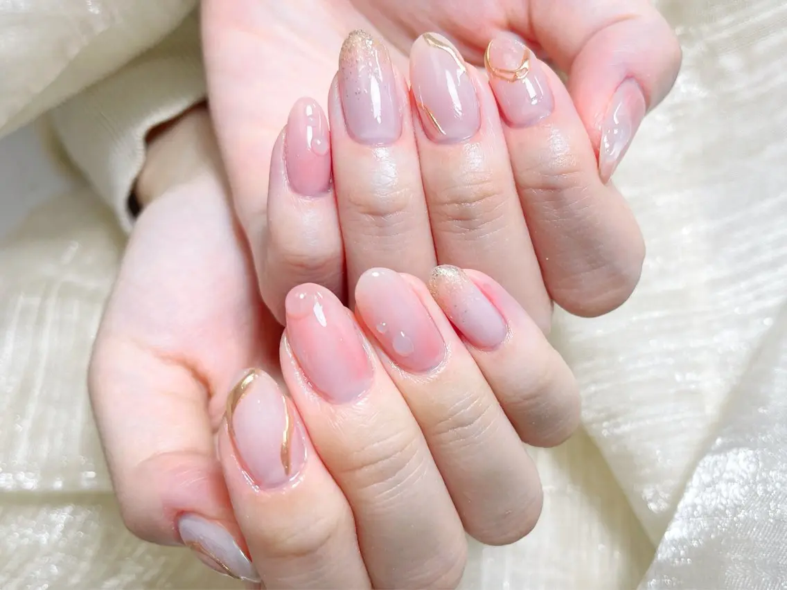 ネイル ハンドネイル 🎀ネイルサロン エクラYUI🎀のネイルデザイン