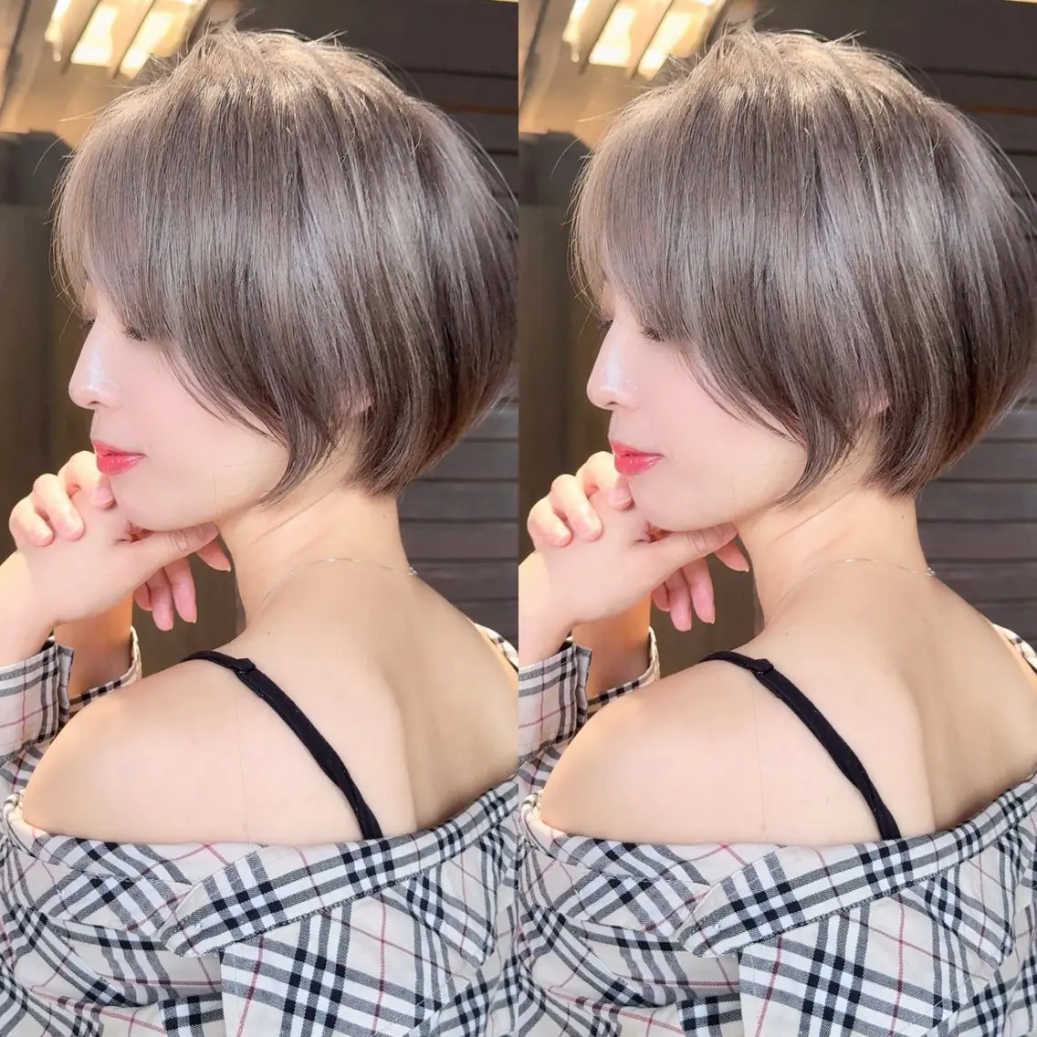 ショート カット ヘアカラー トリートメント 似合わせ松本 容政のヘアスタイル
