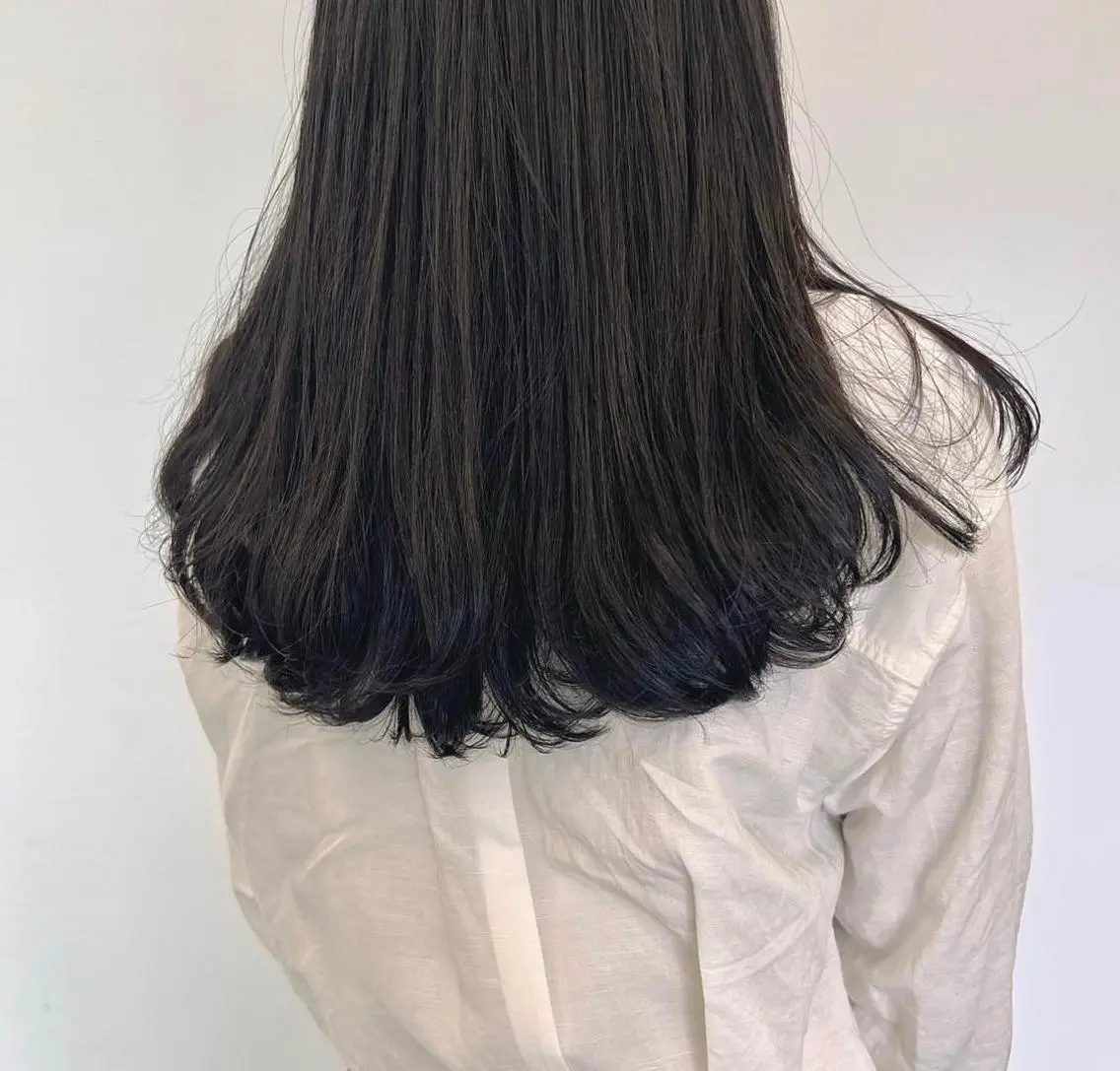 ロング パーマ カット ヘアカラー トリートメント k-twoたき✨艶感 カラー/美髪矯正のヘアスタイル
