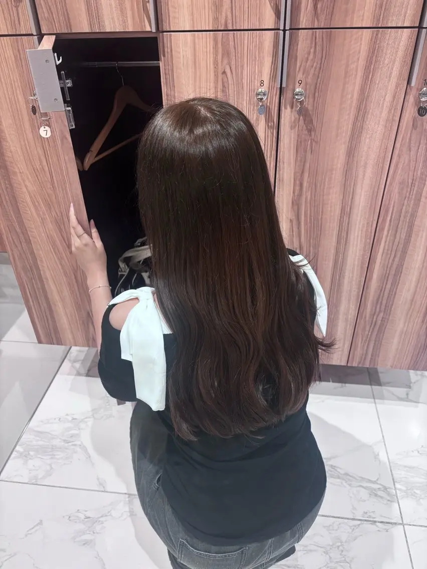 ロング ヘアカラー Rena/透明感 カラー/Wカラー🎀のヘアスタイル