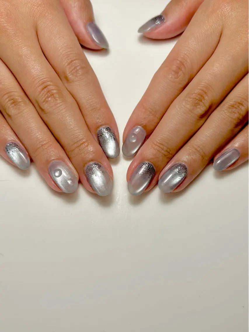 ネイル フラッシュネイル マグネットネイル ハンドネイル nailsalon magentaのネイルデザイン