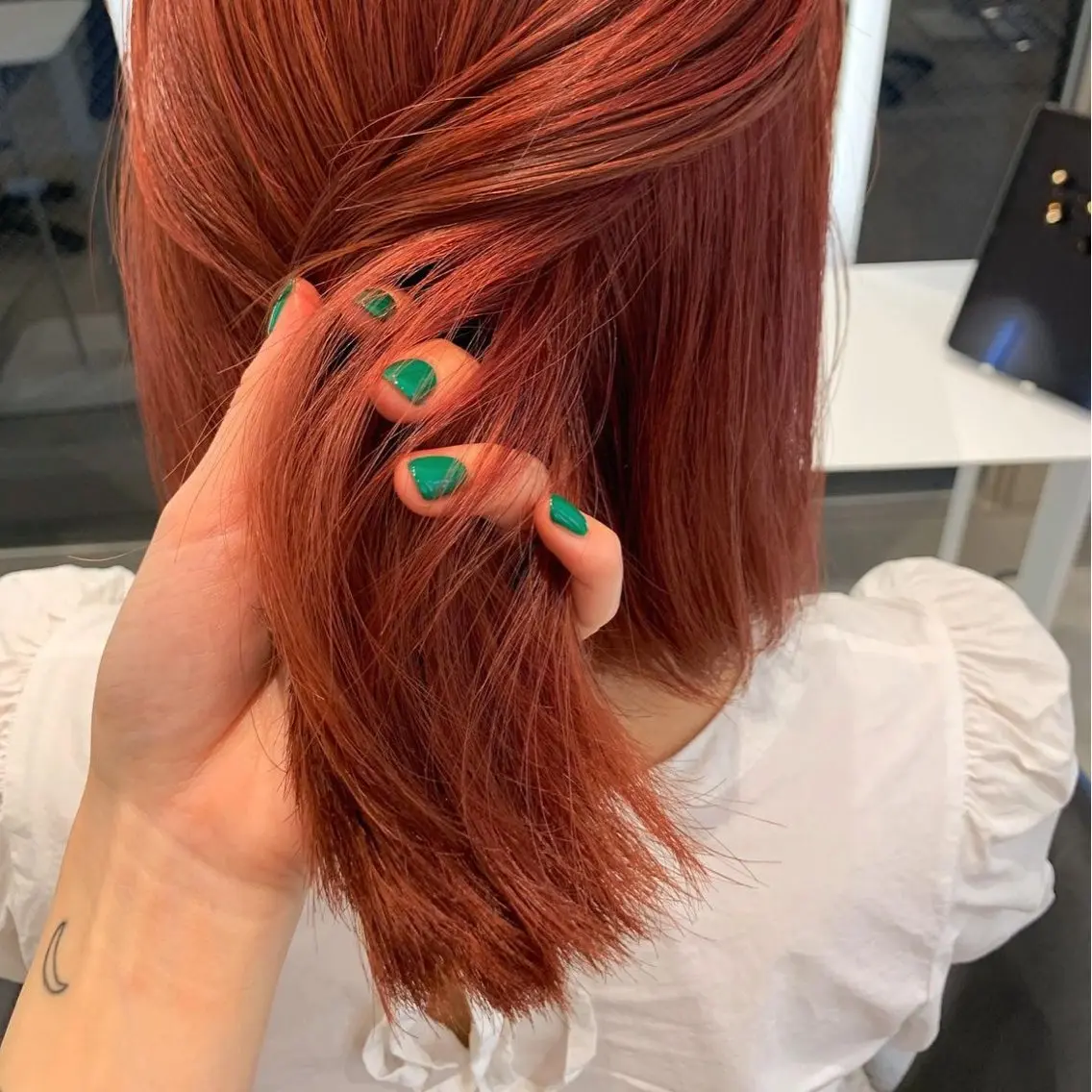 カラー オレンジ ピンクカラー 🎀縮毛矯正/ボブ /渋谷/MIKI🎀のヘアスタイル