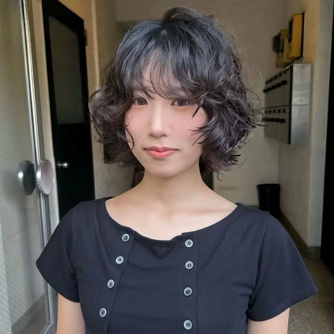 ショート パーマ カット パーマ ユメナ ̖́-のヘアスタイル