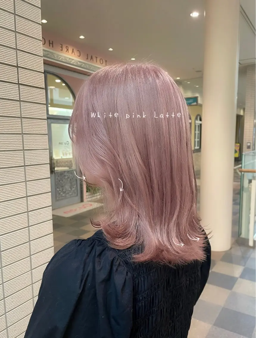 セミロング ヘアカラー KANA🌷 髪質改善のヘアスタイル