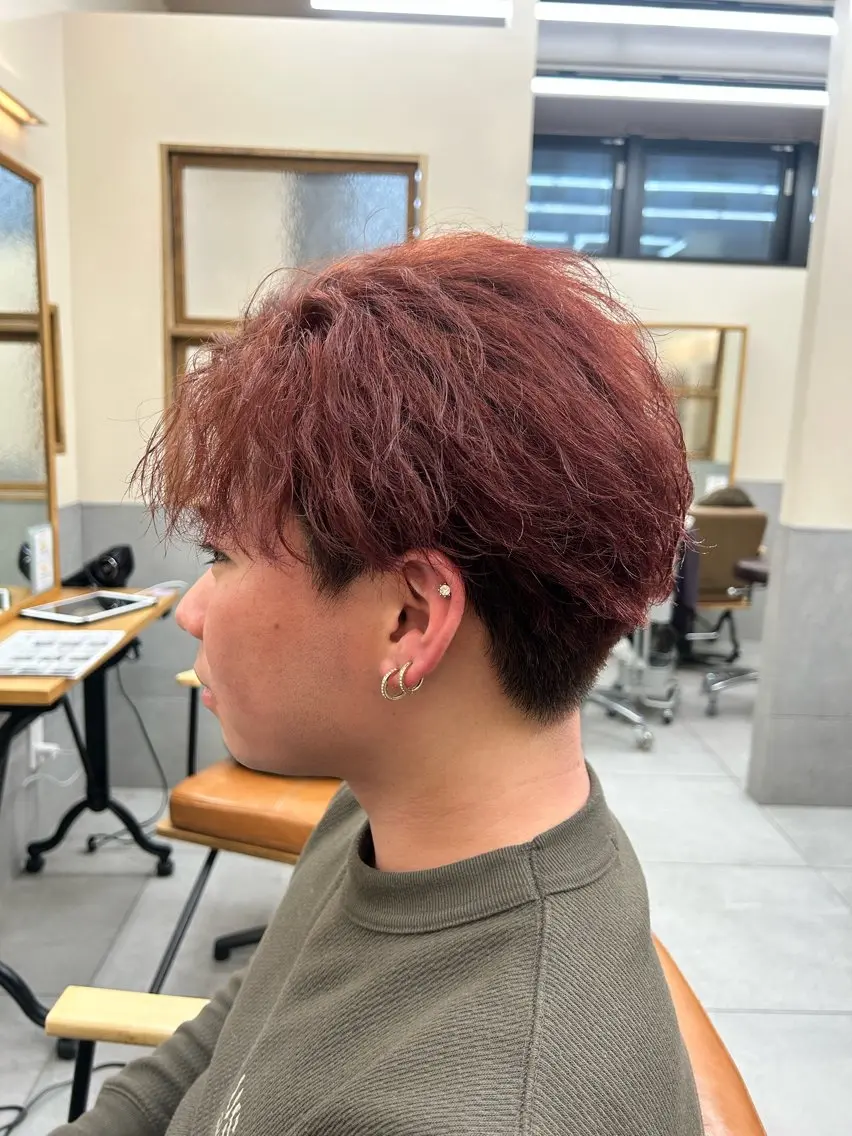カラー メンズ ヘアカラー 石井 大空のヘアスタイル