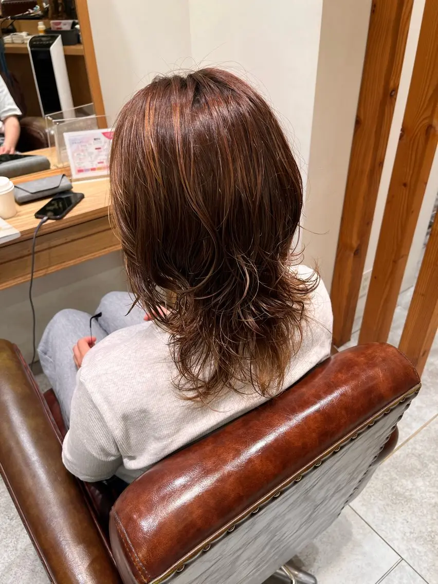 パーマ ウルフカット こはる ／銀座美容室のヘアスタイル