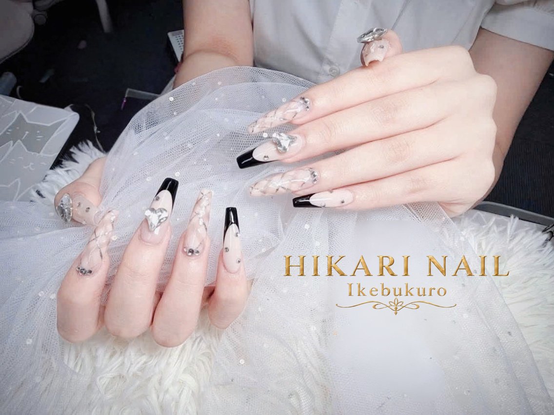 ネイル ハロウィン 持ち込み 冬ネイル クリスマス ハンドネイル HikariNail Ikebukuroのネイルデザイン