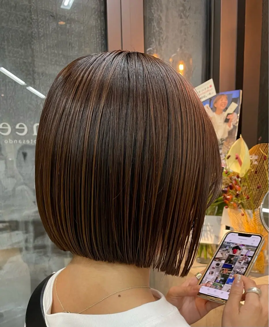 カット 縮毛矯正 トリートメント ボブ/ショート /パーマ/shinのヘアスタイル