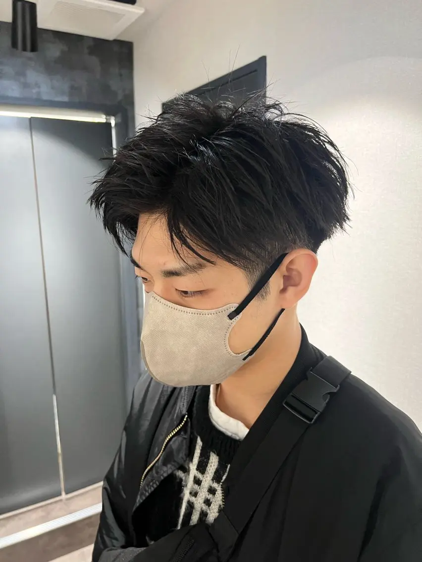 ショート メンズ アップバング ショートヘア ⚡️ショート特化⚡️ ATARUのヘアスタイル