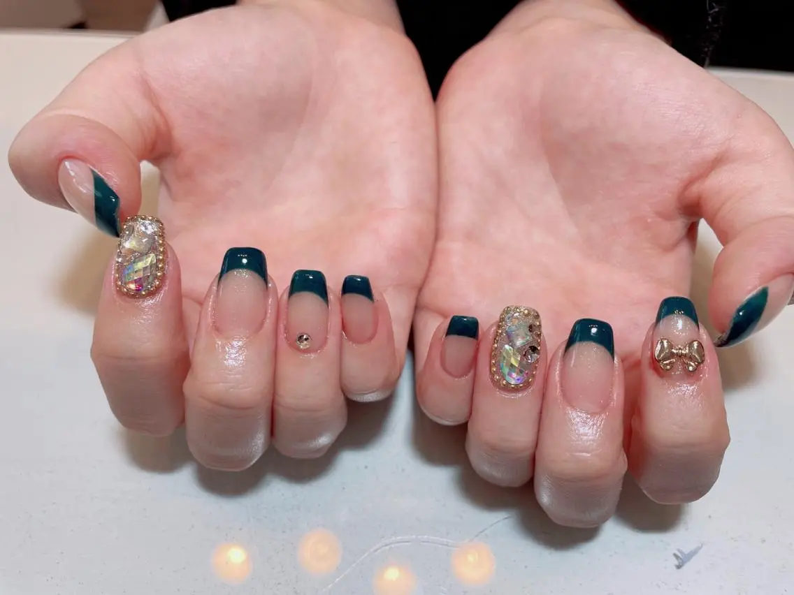 ネイル フレンチネイル ジェルネイル マットネイル ミラーネイル ニュアンスネイル ハンドネイル nail salon ラピスラズリのネイルデザイン