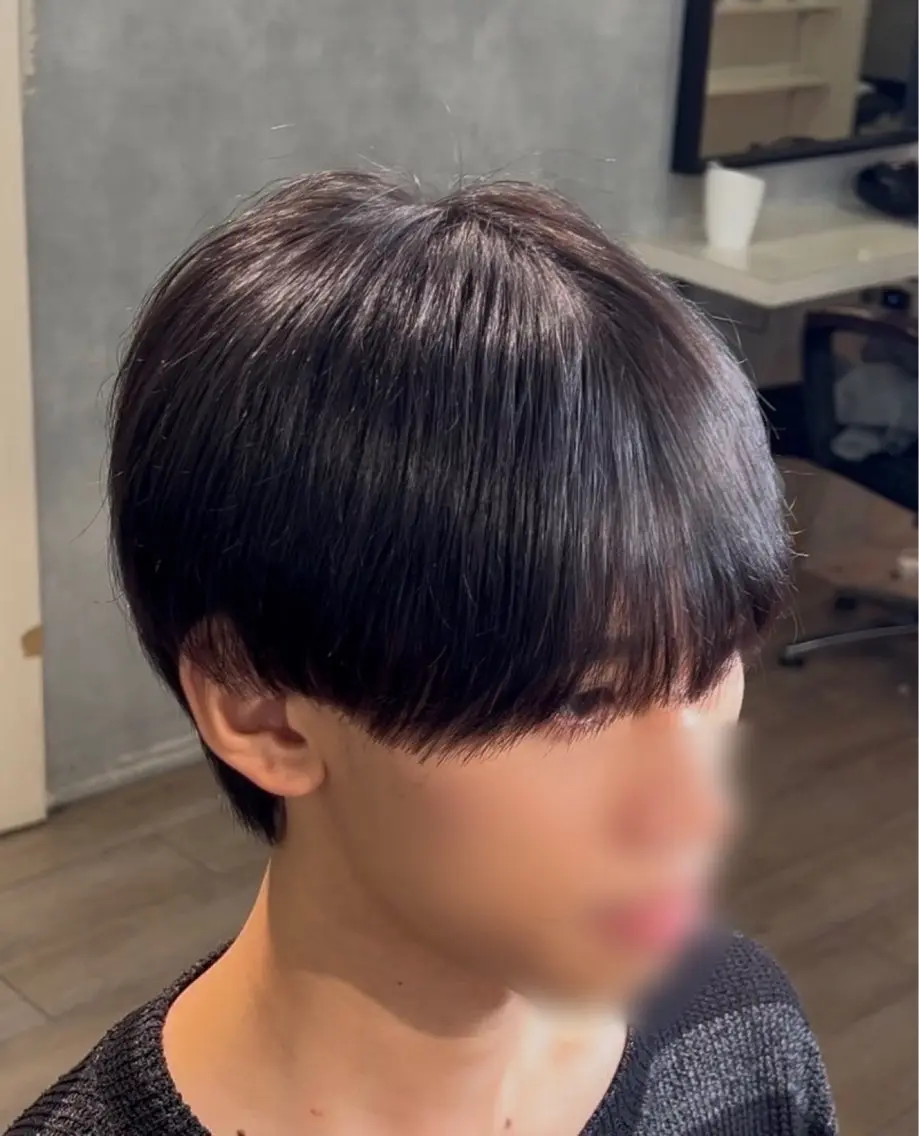 ショート メンズ センターパート マッシュ くせ毛 縮毛矯正 ⚡️メンズパーマ⚡️ masaのヘアスタイル