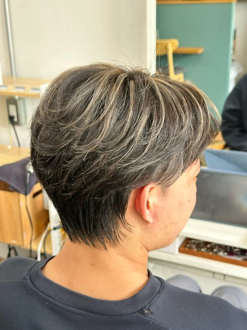 カラー メンズ メンズハイライト ハイライトカラー ヘアカラー Snalyメンズ特化 スエハラのヘアスタイル