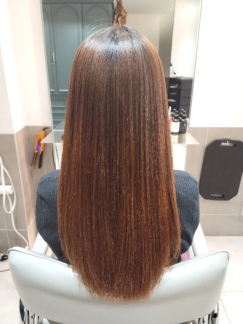 ロング 縮毛矯正 【メンズ/レディース ✂️】momo🌷のヘアスタイル