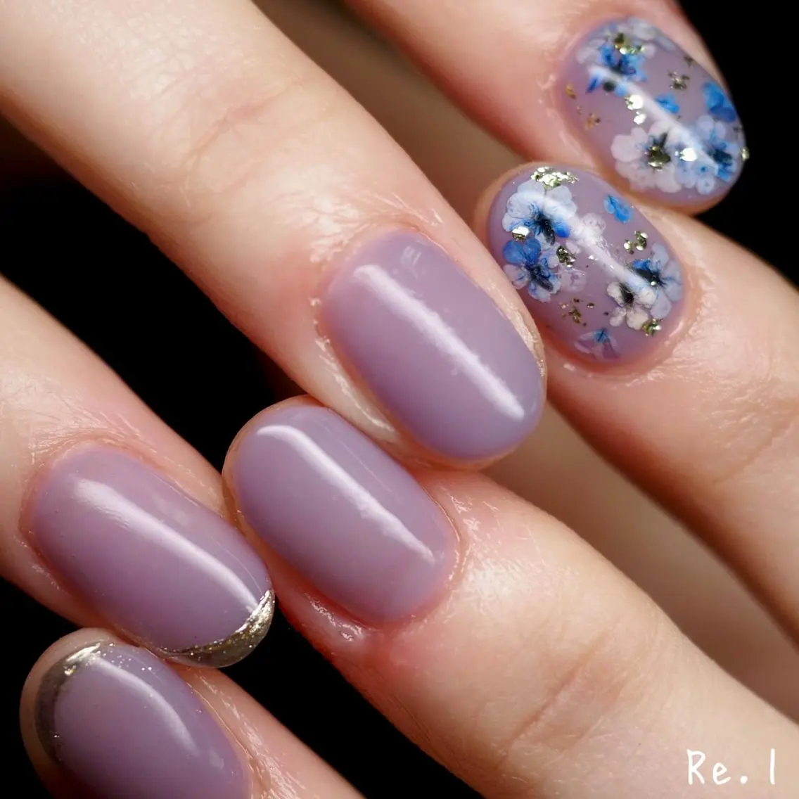 ネイル フラワーネイル モチの良さ◉ フィルインネイル♡のネイルデザイン