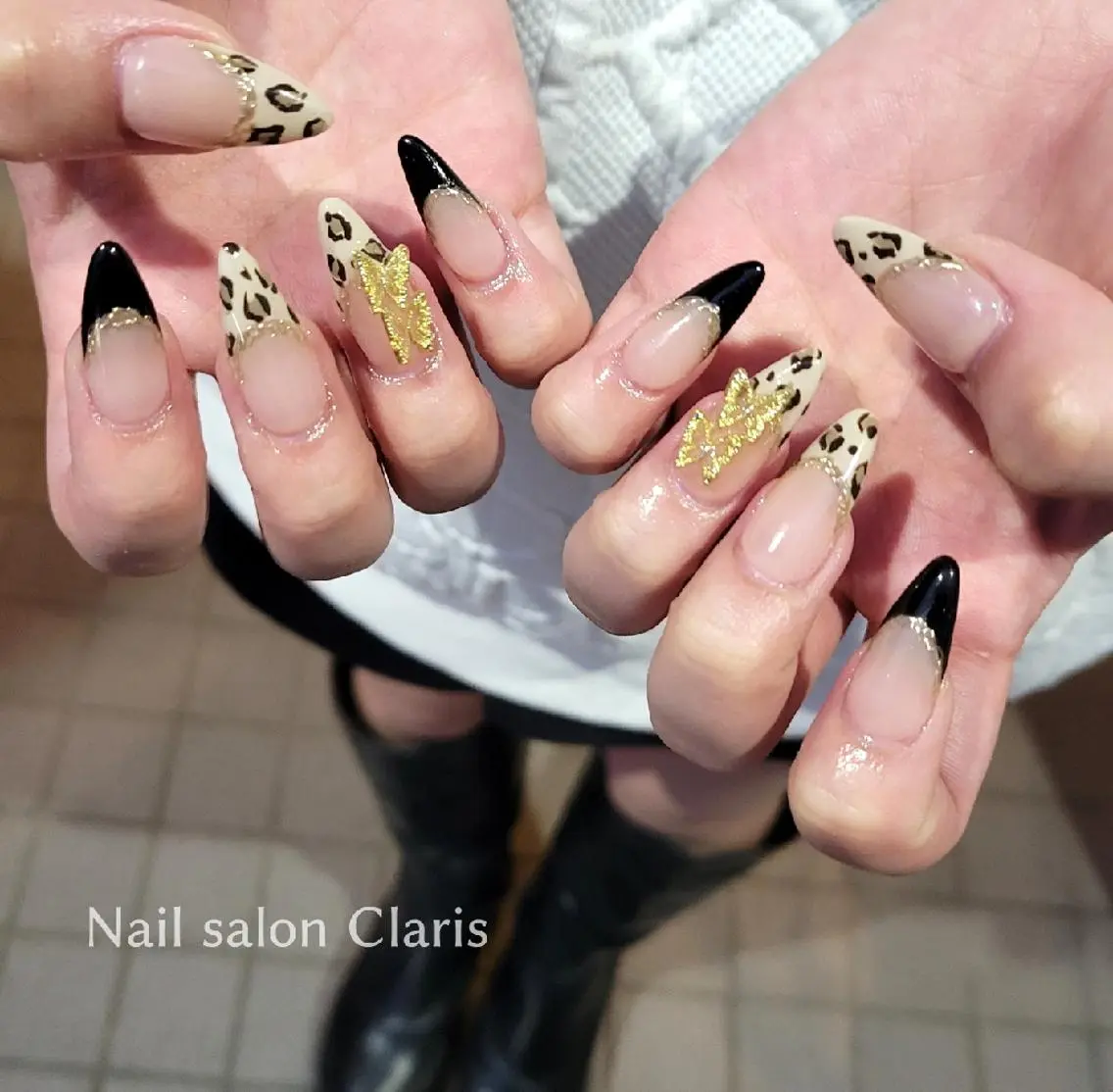 ロング ネイル アートネイル スカルプネイル Nailsalon Clarisのネイルデザイン