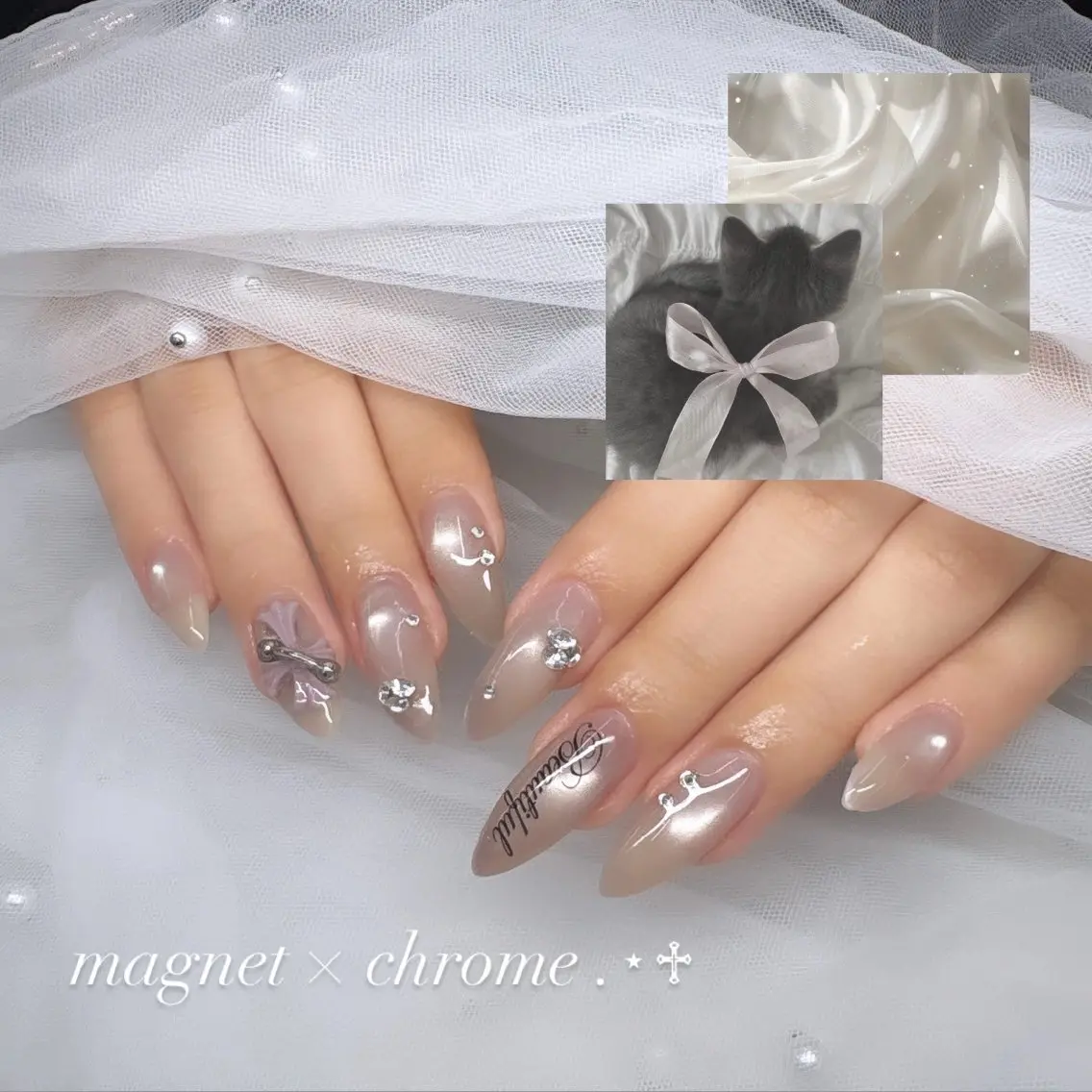 ネイル 持ち込み ハンドネイル Bianca赤羽 MOCHIZUKIのネイルデザイン