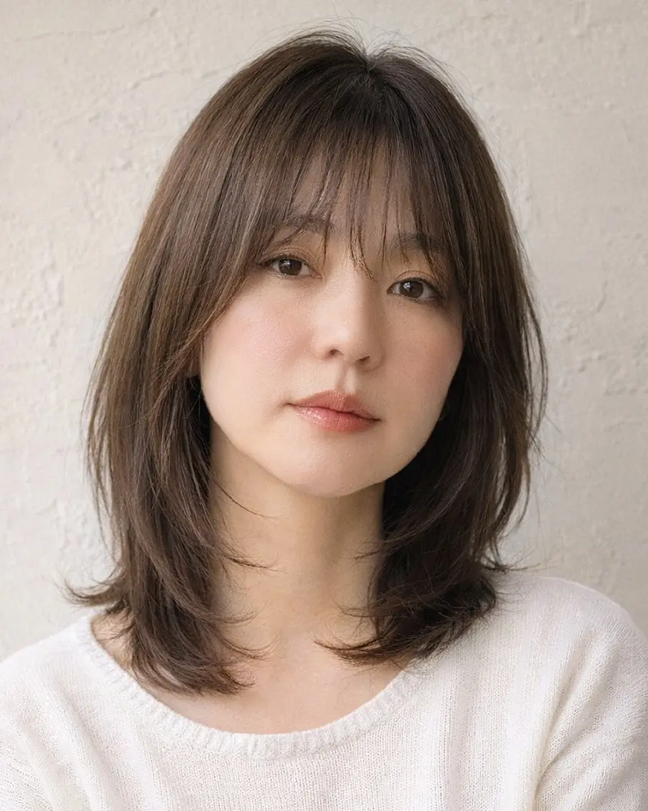 セミロング レイヤーカット reprizent リプリゼントのヘアスタイル