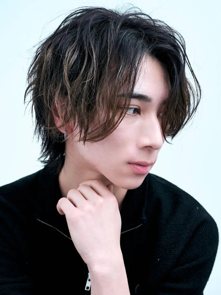 メンズ カルマパーマ メンズ韓国風 メンズパーマ 【メンズ特化⚡️】 曲がる矯正/千原涼麻のヘアスタイル
