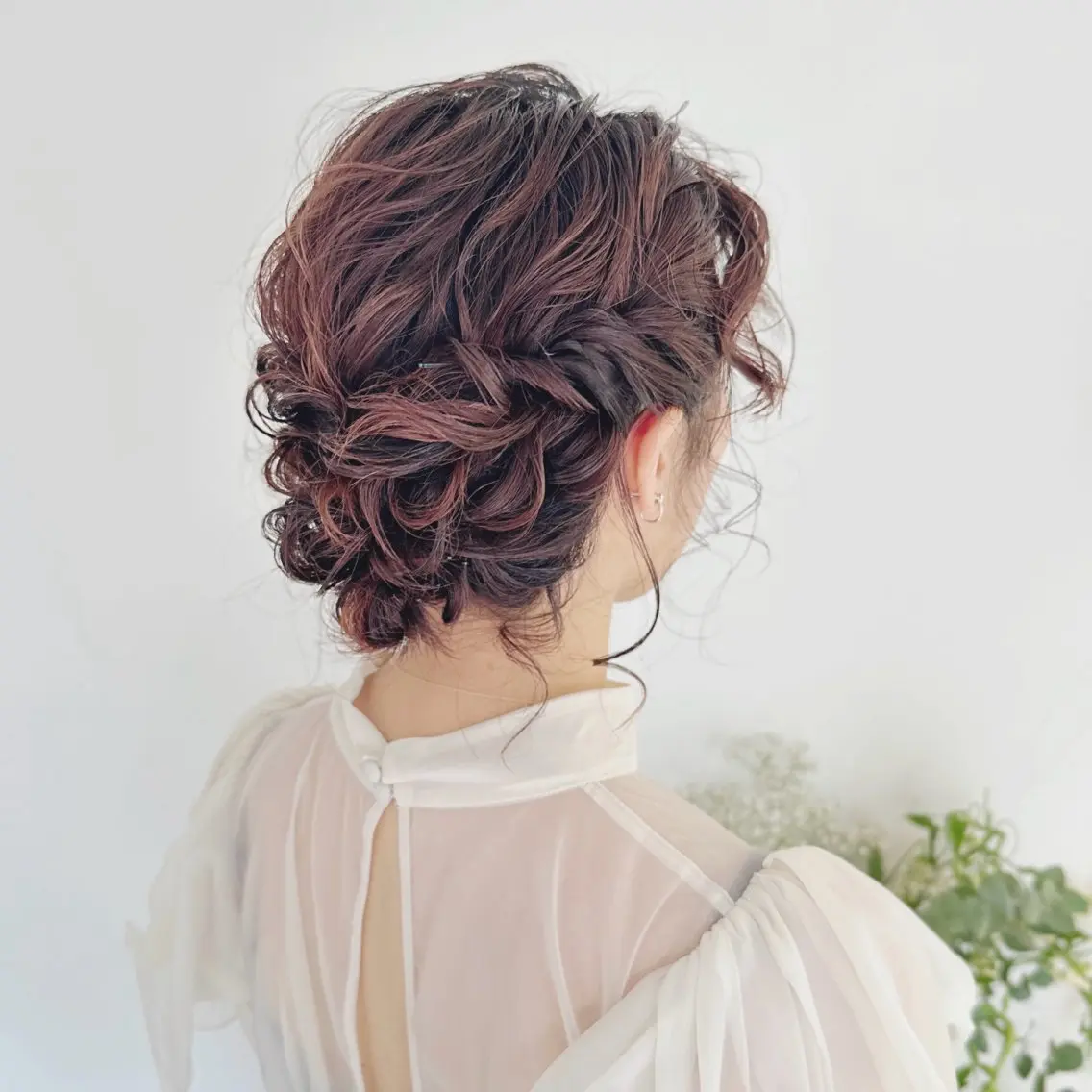 ヘアアレンジ 結婚式・ブライダル 新越谷HATTORI 似合わせカットカラーのヘアスタイル