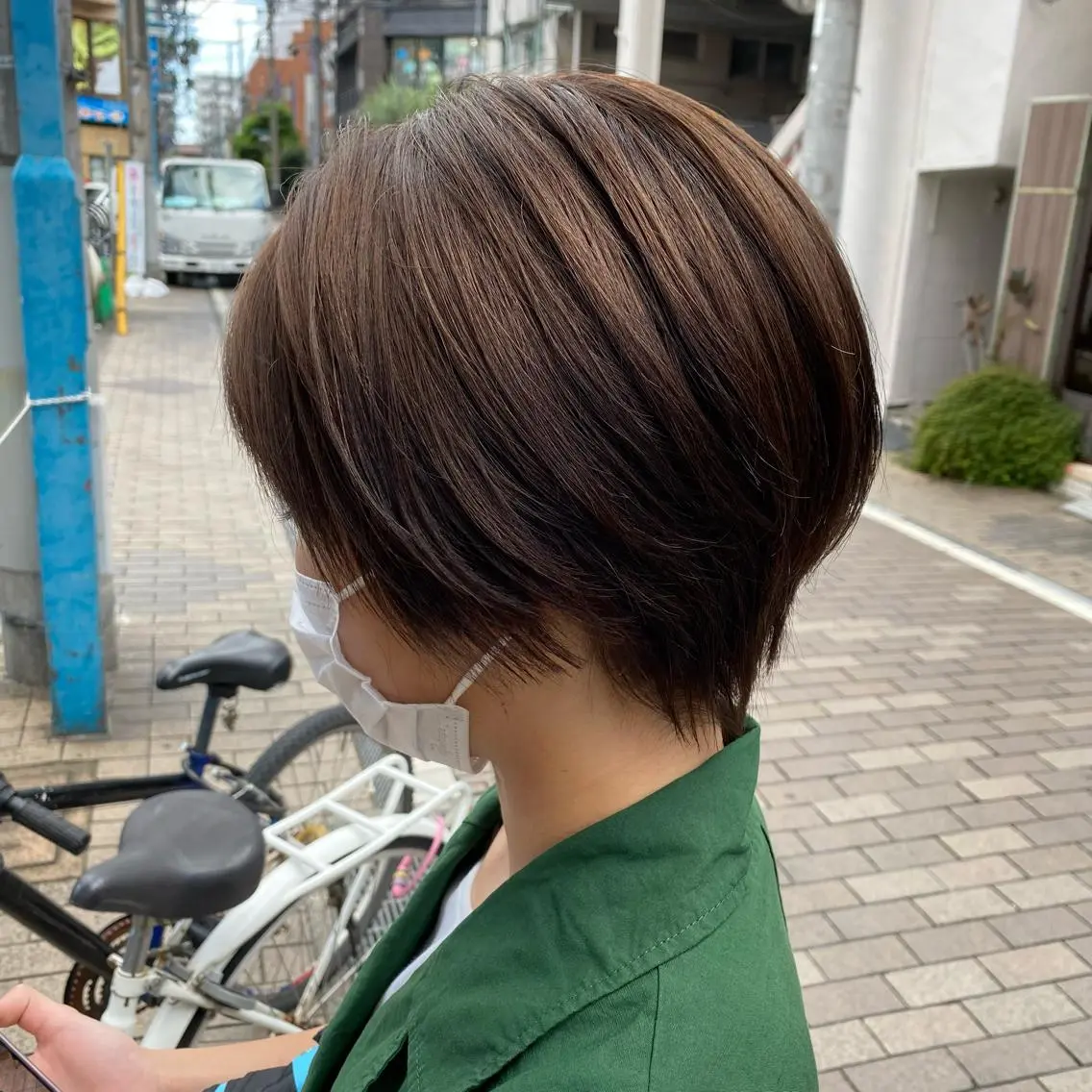 ショート カラー ミモリ ユウタのヘアスタイル