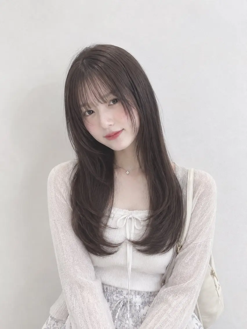 ロング カラー カット ヘアカラー トリートメント 新宿/モテ🤍 トレンドヘア/ワカナのヘアスタイル