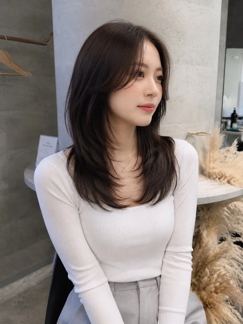 セミロング カラー ヘアカラー lana hair 🌺kaineのヘアスタイル