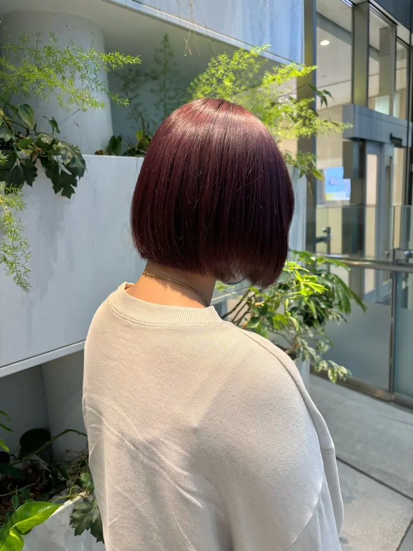 ショート カラー ラベンダーカラー ピンクカラー ピンクラベンダー くさかみさき🌼暖色 /耳つぼ/オタク🌼のヘアスタイル