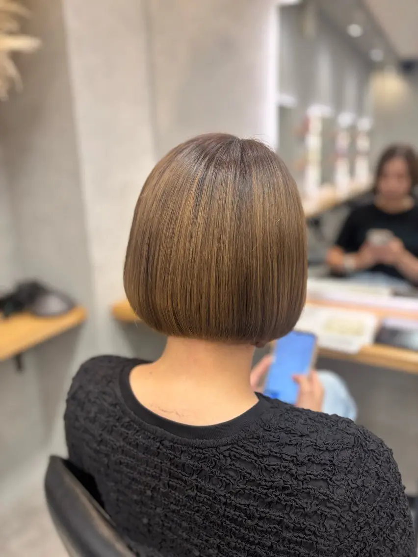 ミディアム ボブ ゆみこ カットモデル募集中のヘアスタイル