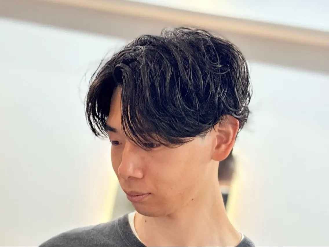 パーマ メンズ 船橋　メンズパーマ 井川哲也のヘアスタイル